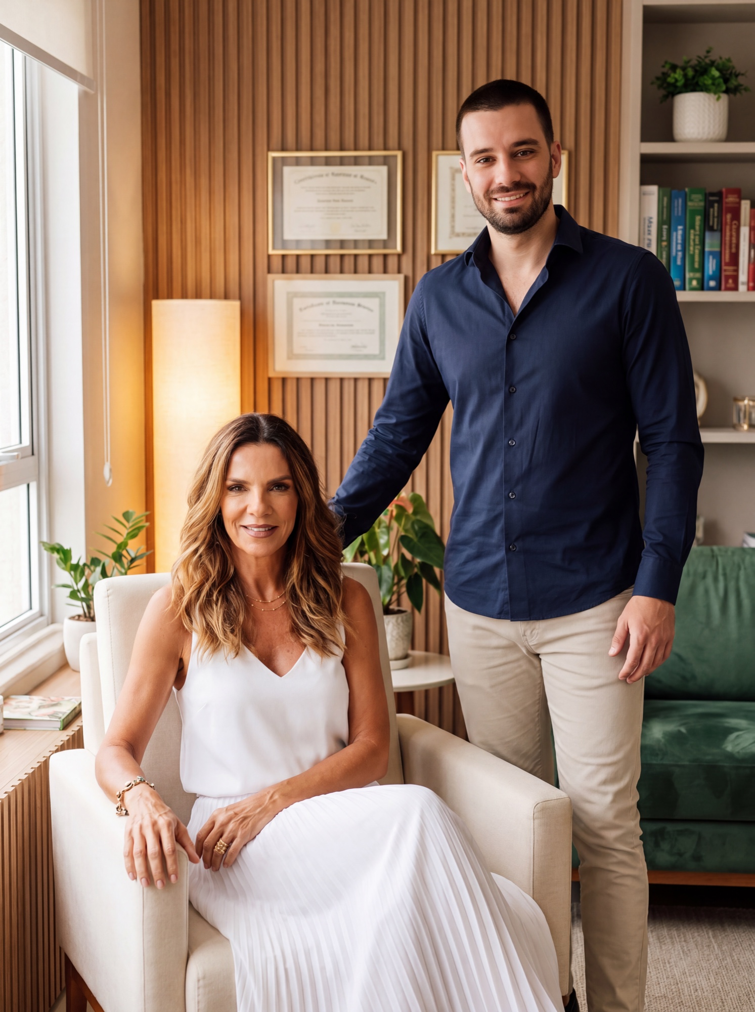 Dr. Lucas Cassani, nutrólogo em Itu, e Dra. Roberta Lara no Instituto de Nutrição